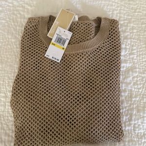 Michael Kors brand new with tags gorgeous gold lightweight sweater!